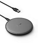 Anker Wireless Charger, PowerWave Pad Upgraded 10W Max, 7.5W for iPhone 11, 11 Pro, 11 Pro Max, Xs Max, XR, XS, X, 8, 8 Plus, 10W Fast-Charging Galaxy S10 S9 S8, Note 10 Note 9 Note 8 (No AC Adapter)